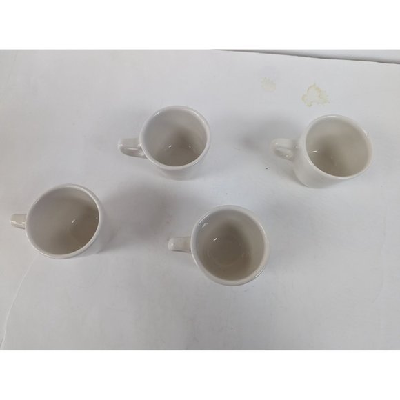 Set of 4 Buffalo China USA Heavy Restaurant Ware Coffee Cups Mugs - Picture 2 of 7